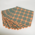 pink plaid napkins